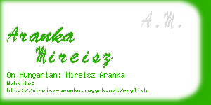 aranka mireisz business card